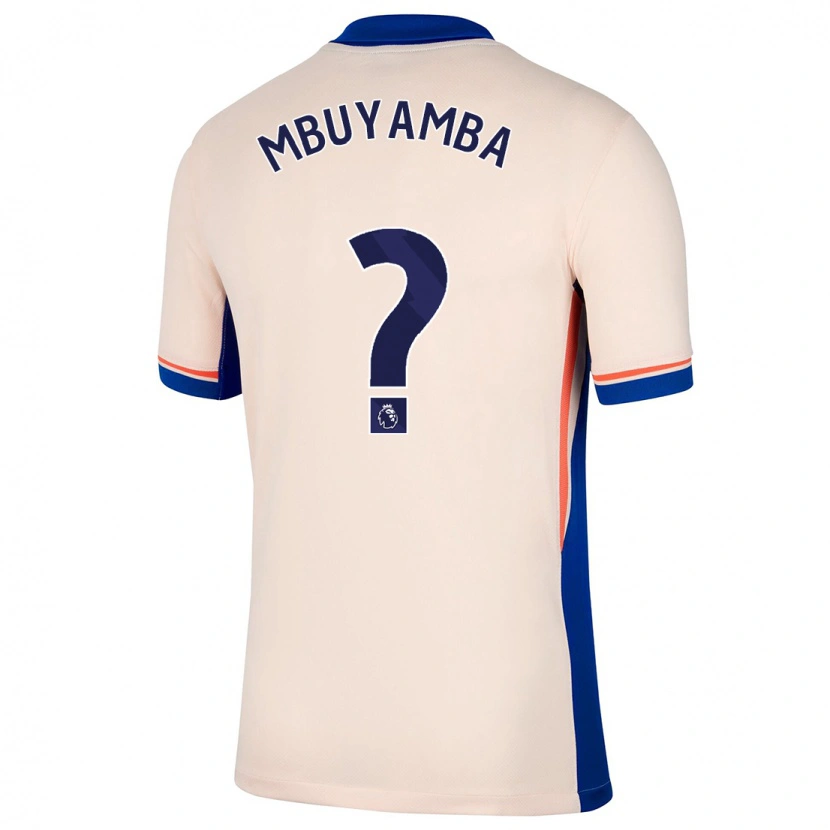 Danxen Niño Camiseta Xavier Mbuyamba #0 Beige Claro 2ª Equipación 2024/25 La Camisa