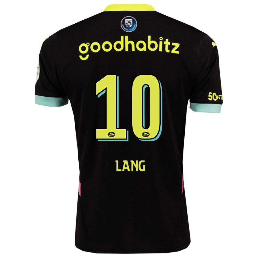 Danxen Niño Camiseta Noa Lang #10 Negro Amarillo 2ª Equipación 2024/25 La Camisa