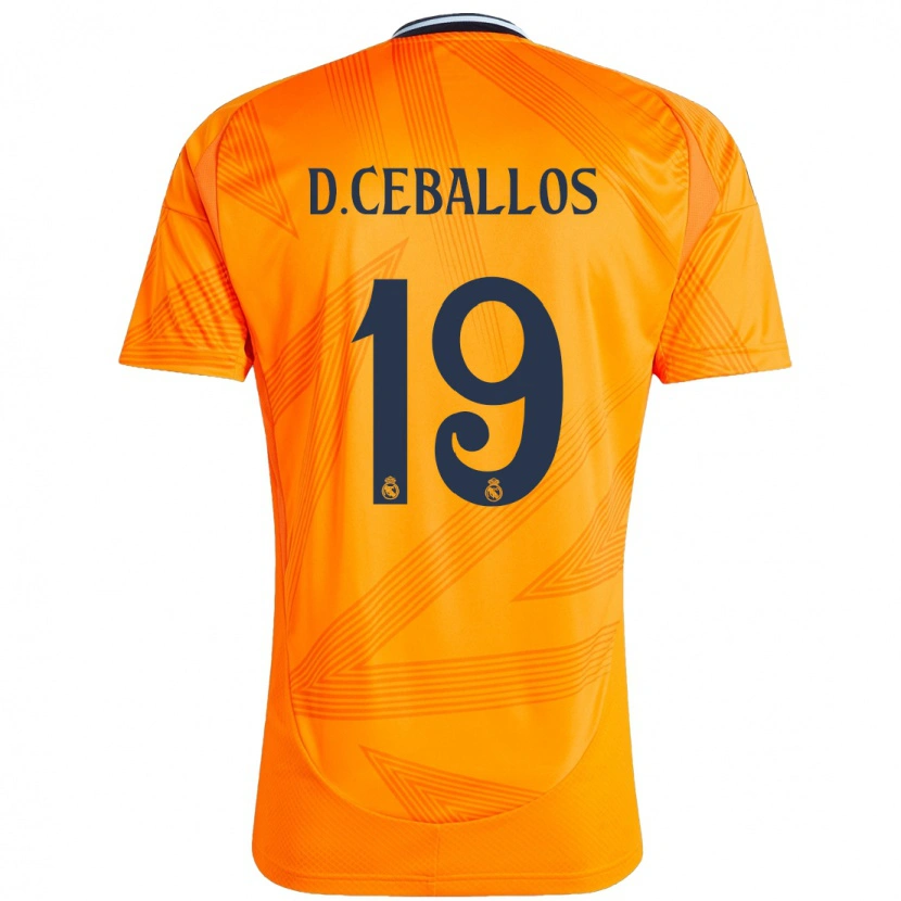 Danxen Niño Camiseta Dani Ceballos #19 Naranja 2ª Equipación 2024/25 La Camisa