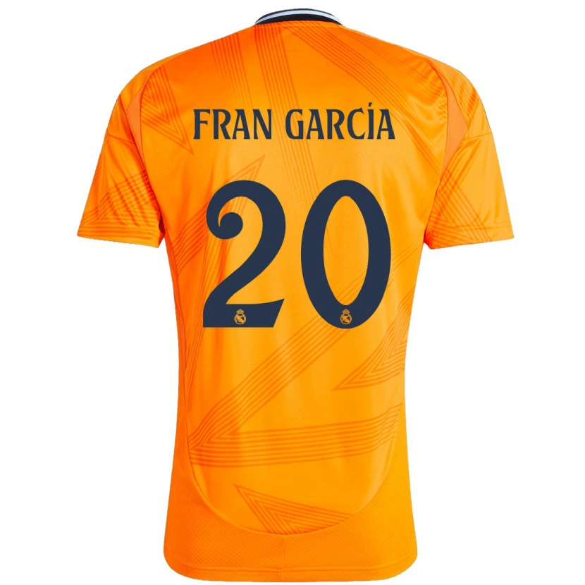 Danxen Niño Camiseta Fran García #20 Naranja 2ª Equipación 2024/25 La Camisa