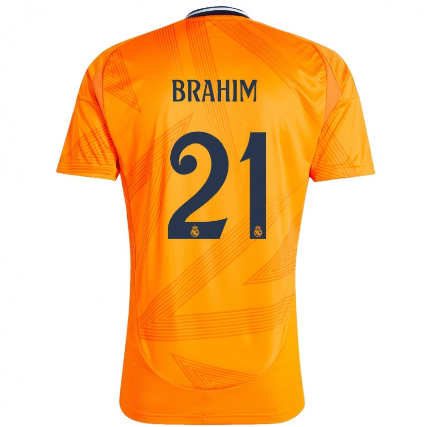 Danxen Niño Camiseta Brahim Díaz #21 Naranja 2ª Equipación 2024/25 La Camisa