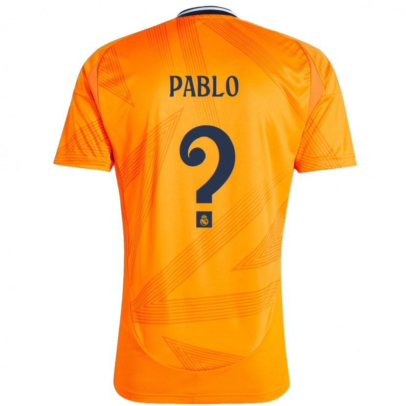 Danxen Niño Camiseta Pablo Ramón #0 Naranja 2ª Equipación 2024/25 La Camisa