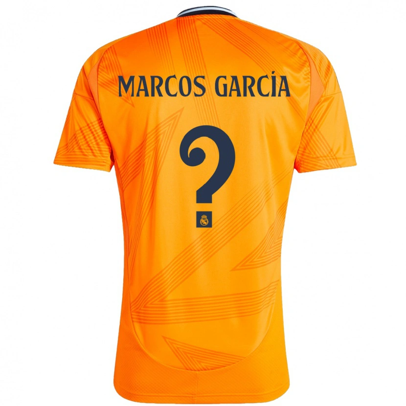 Danxen Niño Camiseta Marcos García #0 Naranja 2ª Equipación 2024/25 La Camisa