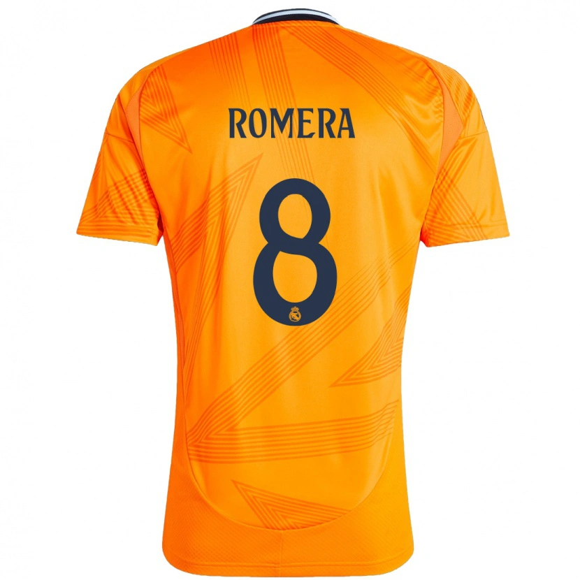 Danxen Niño Camiseta Miguel Romera #8 Naranja 2ª Equipación 2024/25 La Camisa