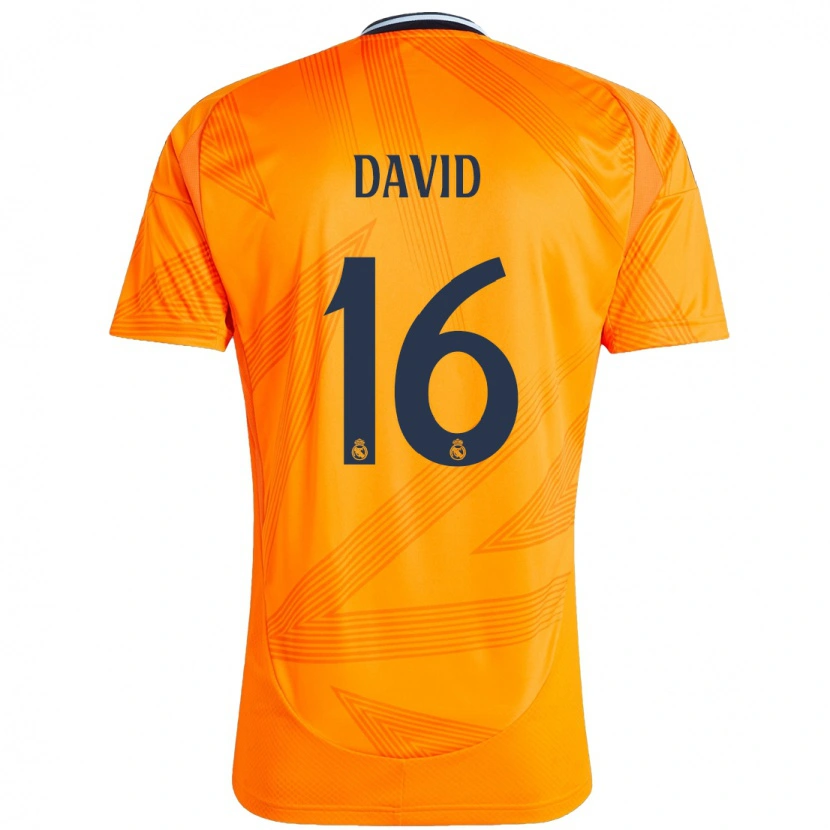 Danxen Niño Camiseta Antonio David #16 Naranja 2ª Equipación 2024/25 La Camisa