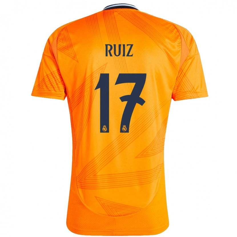 Danxen Niño Camiseta David Ruiz #17 Naranja 2ª Equipación 2024/25 La Camisa