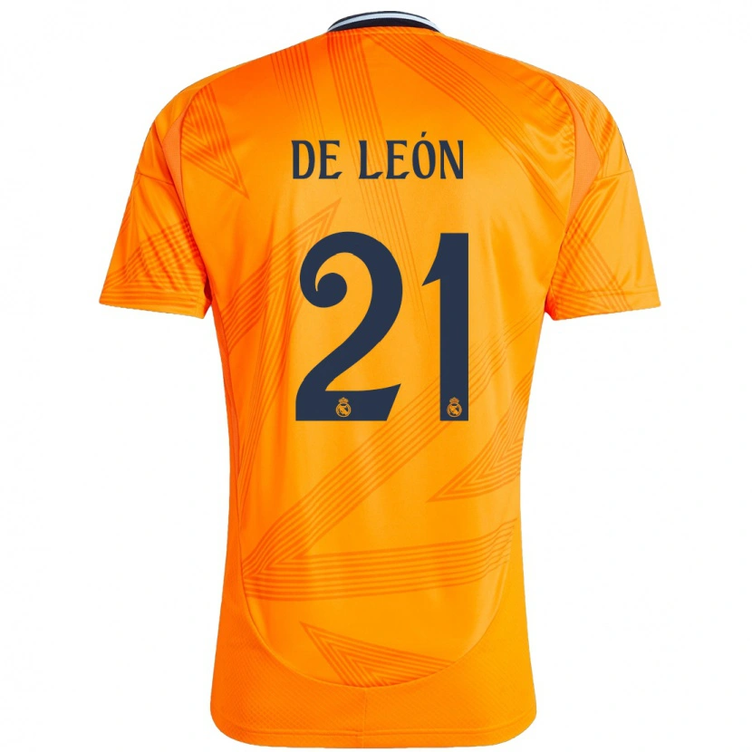 Danxen Niño Camiseta Jeremy De León #21 Naranja 2ª Equipación 2024/25 La Camisa