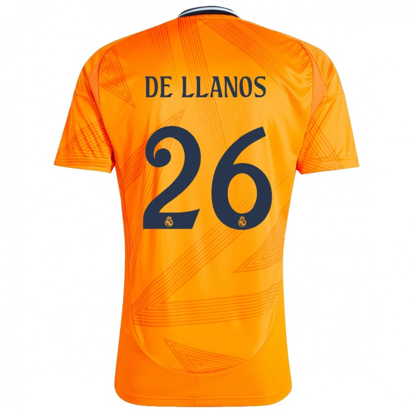 Danxen Niño Camiseta Hugo De Llanos #26 Naranja 2ª Equipación 2024/25 La Camisa