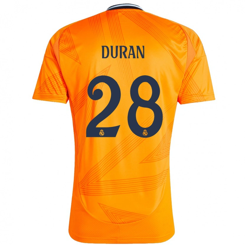 Danxen Niño Camiseta Pol Duran #28 Naranja 2ª Equipación 2024/25 La Camisa