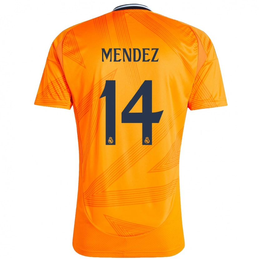 Danxen Niño Camiseta María Méndez #14 Naranja 2ª Equipación 2024/25 La Camisa