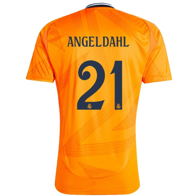 Danxen Niño Camiseta Filippa Angeldahl #21 Naranja 2ª Equipación 2024/25 La Camisa