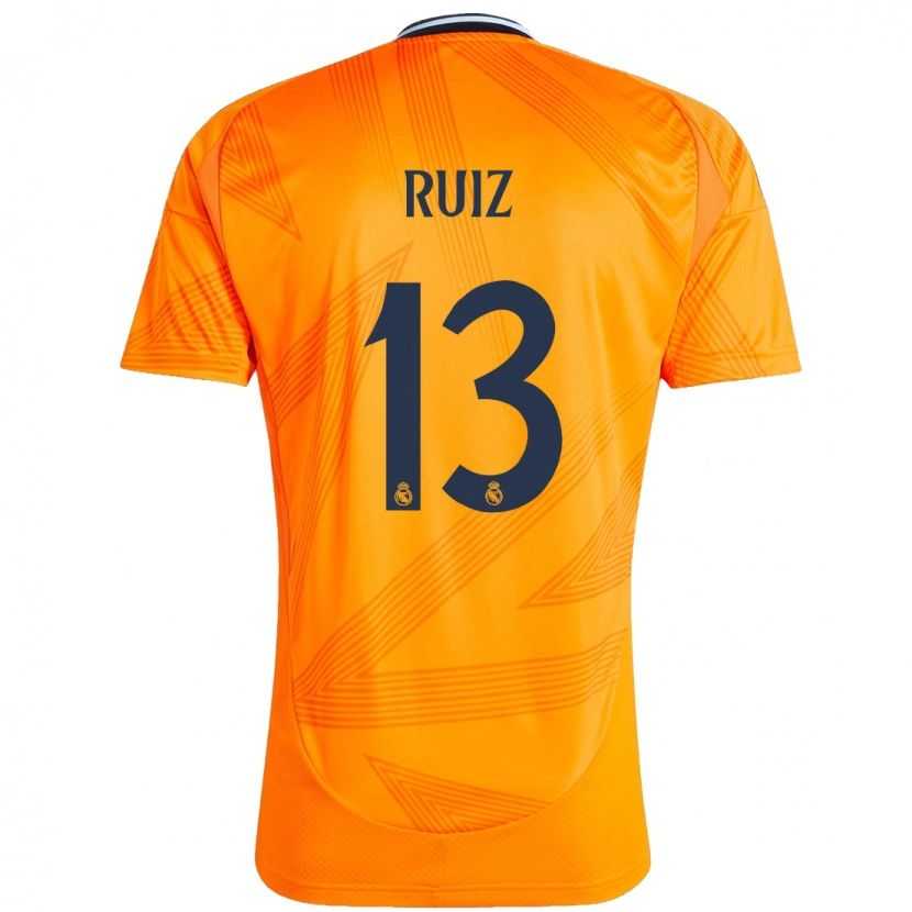 Danxen Niño Camiseta Guillermo Ruiz #13 Naranja 2ª Equipación 2024/25 La Camisa