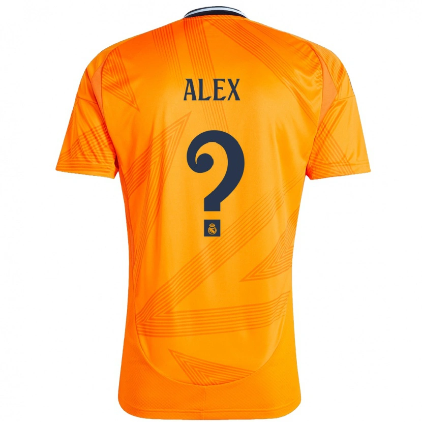 Danxen Niño Camiseta Alex Sanchez #0 Naranja 2ª Equipación 2024/25 La Camisa