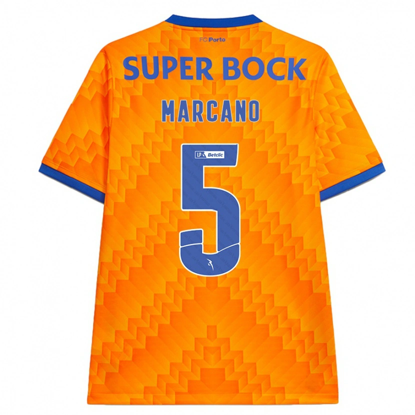 Danxen Niño Camiseta Iván Marcano #5 Naranja 2ª Equipación 2024/25 La Camisa