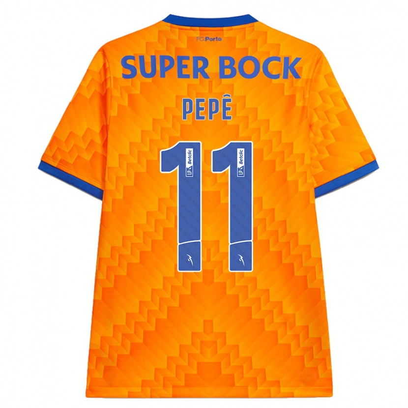 Danxen Niño Camiseta Pepê #11 Naranja 2ª Equipación 2024/25 La Camisa