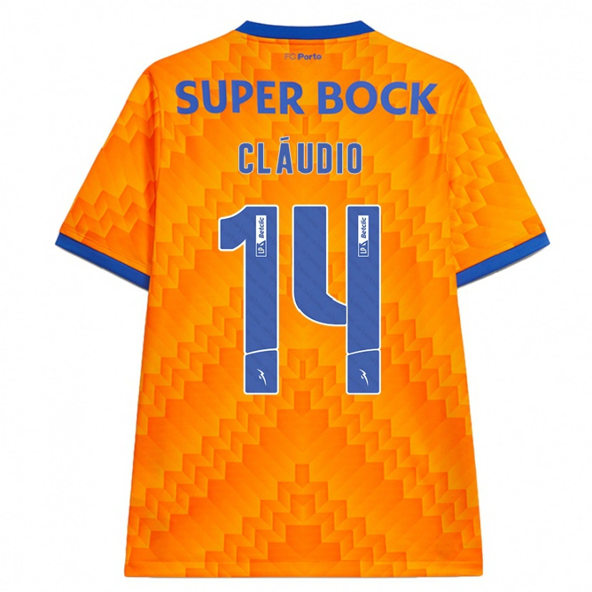 Danxen Niño Camiseta Cláudio Ramos #14 Naranja 2ª Equipación 2024/25 La Camisa