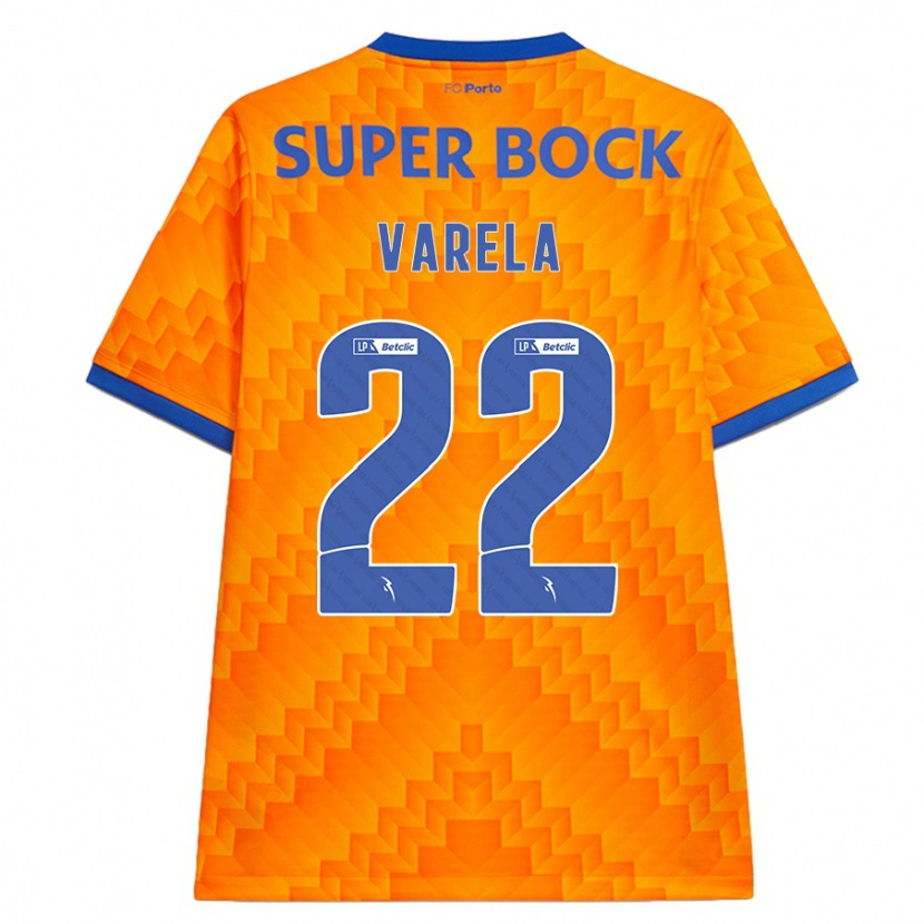 Danxen Niño Camiseta Alan Varela #22 Naranja 2ª Equipación 2024/25 La Camisa