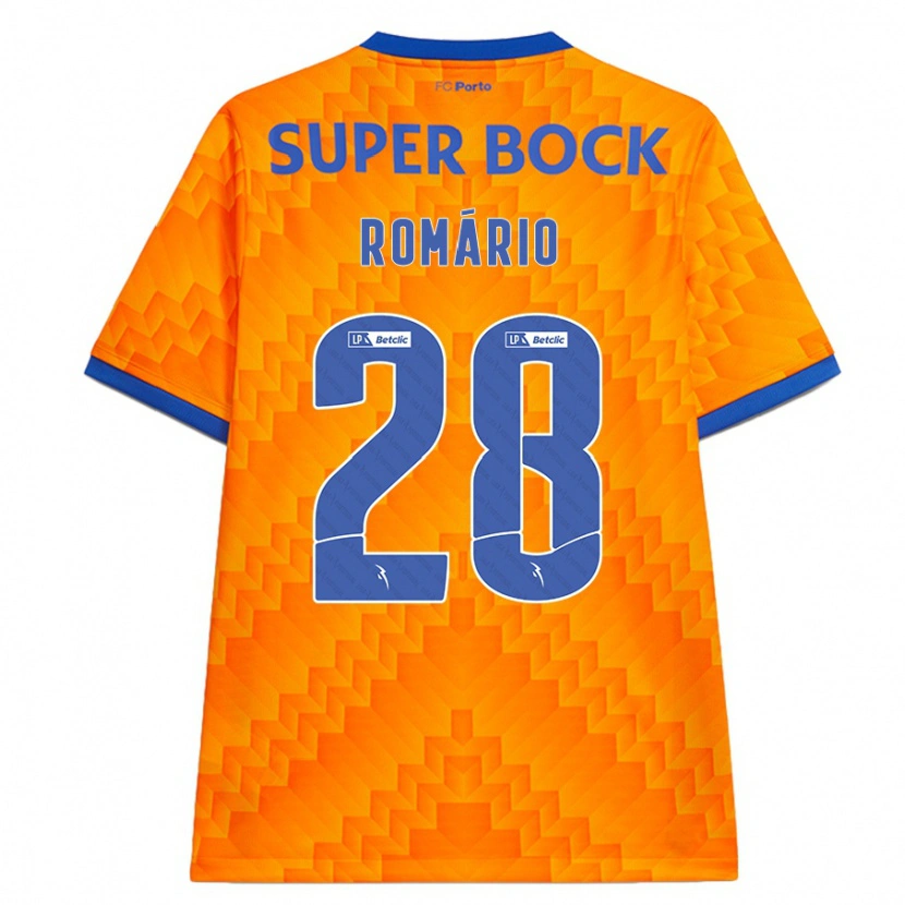 Danxen Niño Camiseta Romário Baró #28 Naranja 2ª Equipación 2024/25 La Camisa