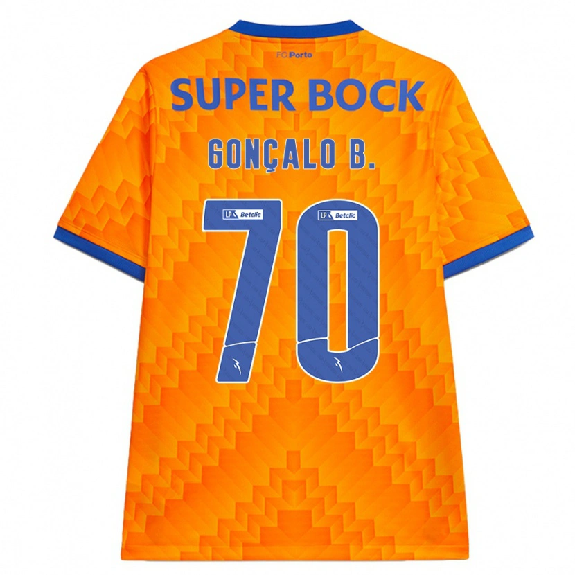 Danxen Niño Camiseta Gonçalo Borges #70 Naranja 2ª Equipación 2024/25 La Camisa