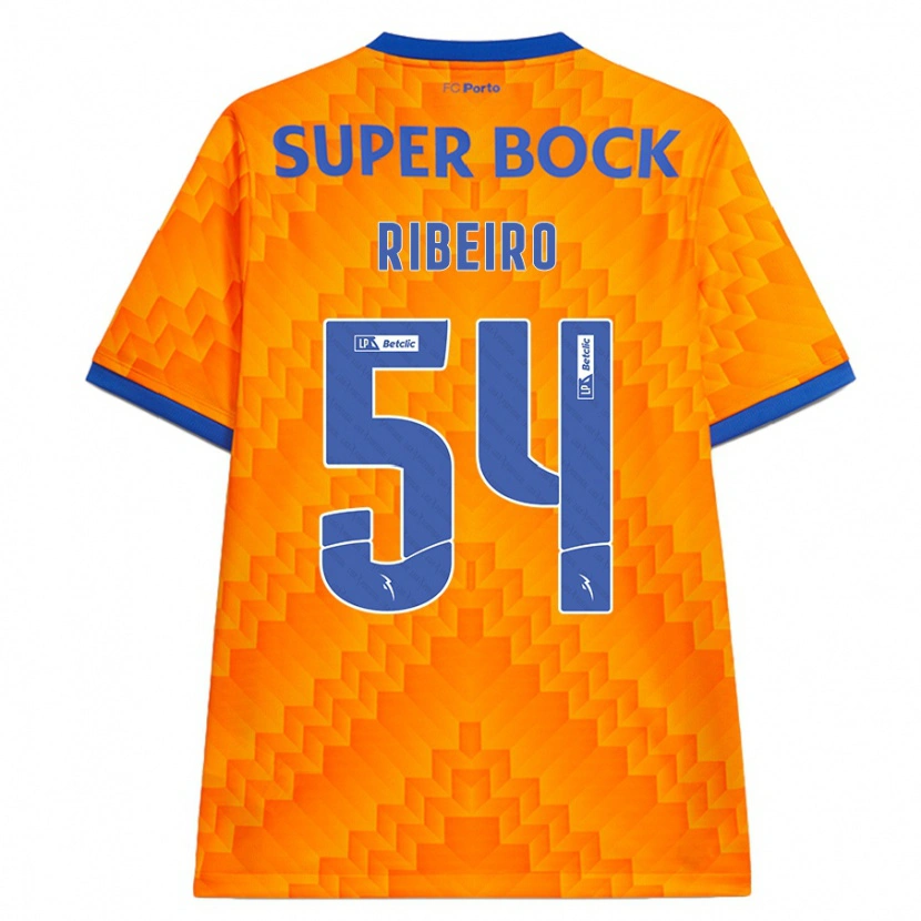 Danxen Niño Camiseta António Ribeiro #54 Naranja 2ª Equipación 2024/25 La Camisa