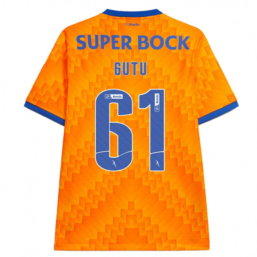 Danxen Niño Camiseta Denis Gutu #61 Naranja 2ª Equipación 2024/25 La Camisa