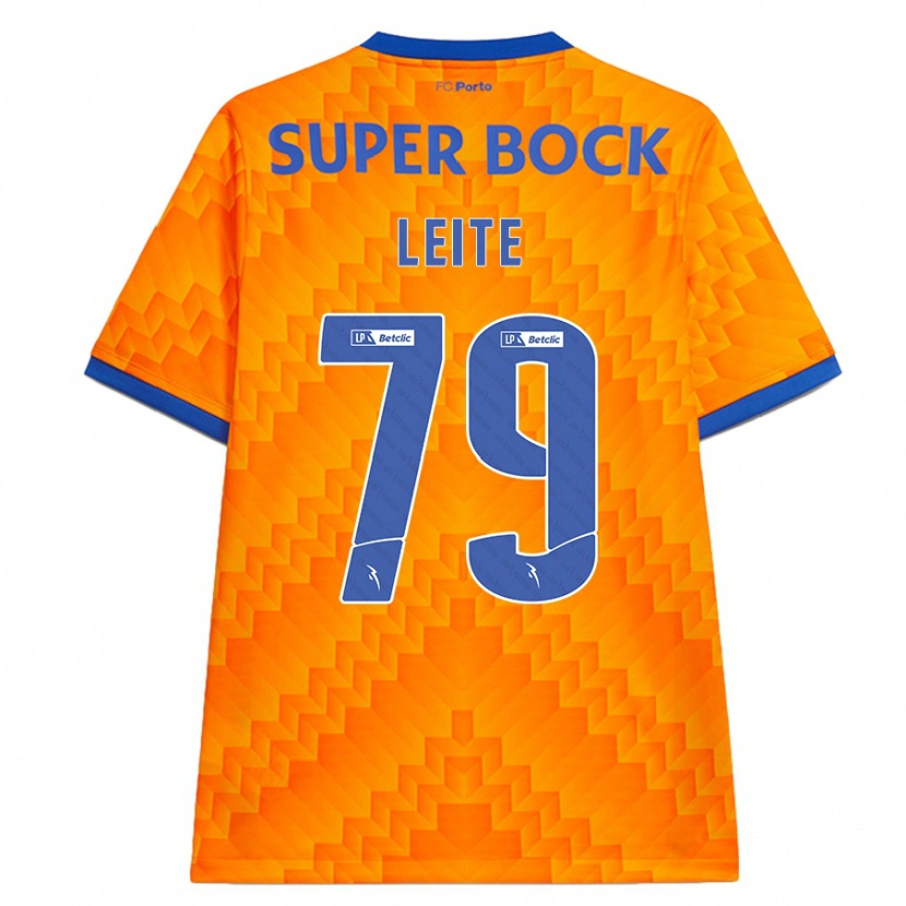 Danxen Niño Camiseta Afonso Leite #79 Naranja 2ª Equipación 2024/25 La Camisa