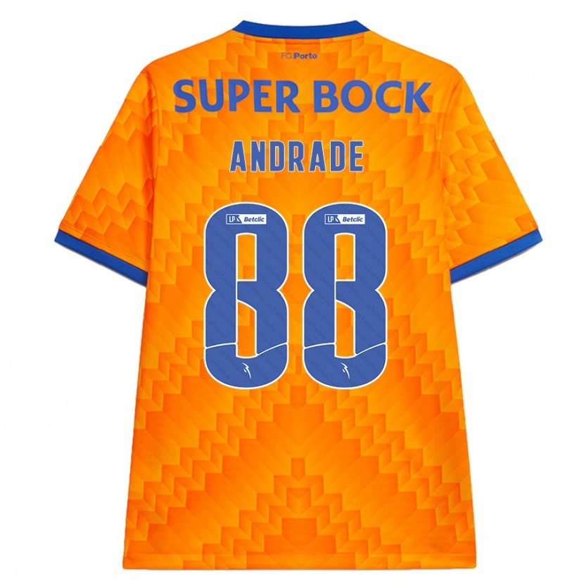 Danxen Niño Camiseta Domingos Andrade #88 Naranja 2ª Equipación 2024/25 La Camisa