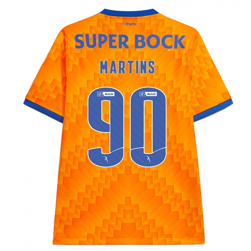 Danxen Niño Camiseta Gil Martins #90 Naranja 2ª Equipación 2024/25 La Camisa