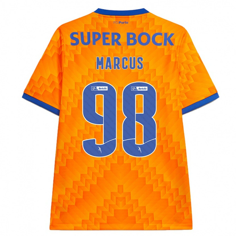 Danxen Niño Camiseta Abraham Marcus #98 Naranja 2ª Equipación 2024/25 La Camisa