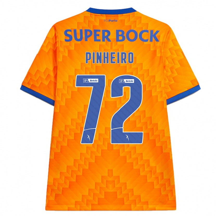 Danxen Niño Camiseta Rodrigo Pinheiro #72 Naranja 2ª Equipación 2024/25 La Camisa