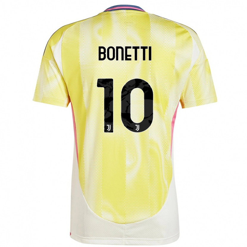 Danxen Niño Camiseta Andrea Bonetti #10 Amarillo Solar 2ª Equipación 2024/25 La Camisa