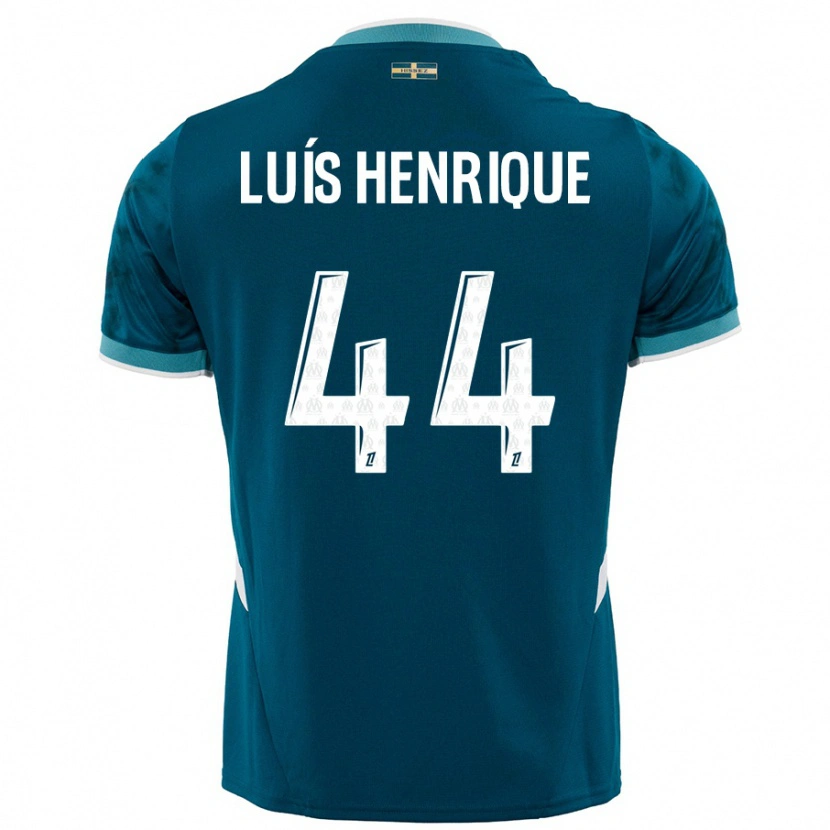 Danxen Niño Camiseta Luis Henrique #44 Azul Turquesa 2ª Equipación 2024/25 La Camisa