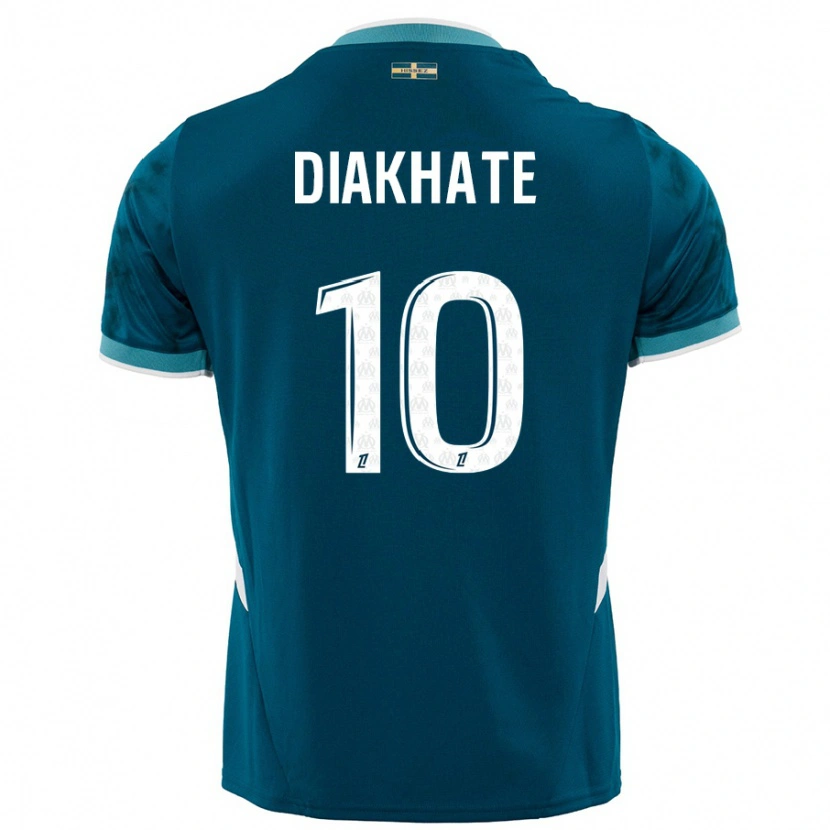 Danxen Niño Camiseta Ndeye Awa Diakhaté #10 Azul Turquesa 2ª Equipación 2024/25 La Camisa