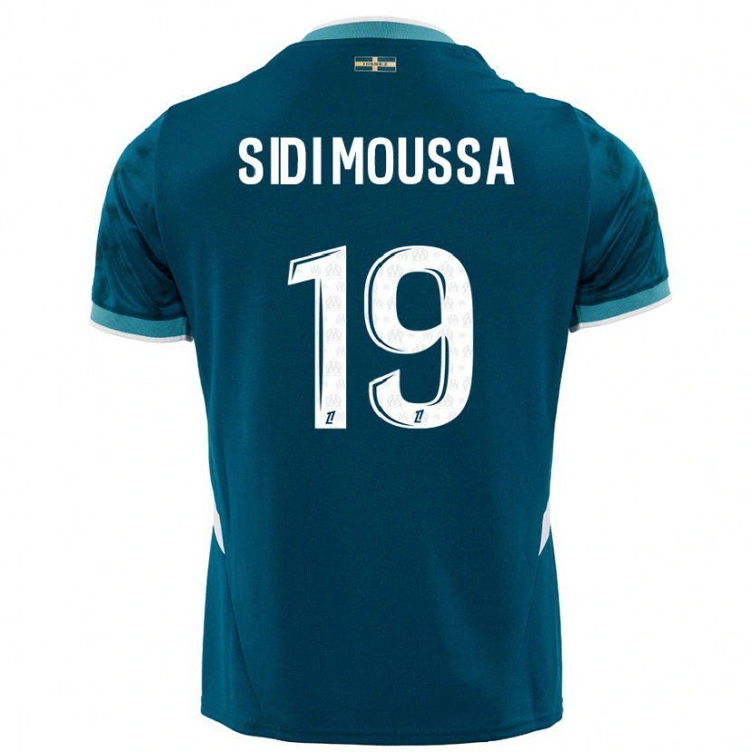 Danxen Niño Camiseta Salima Sidi Moussa #19 Azul Turquesa 2ª Equipación 2024/25 La Camisa