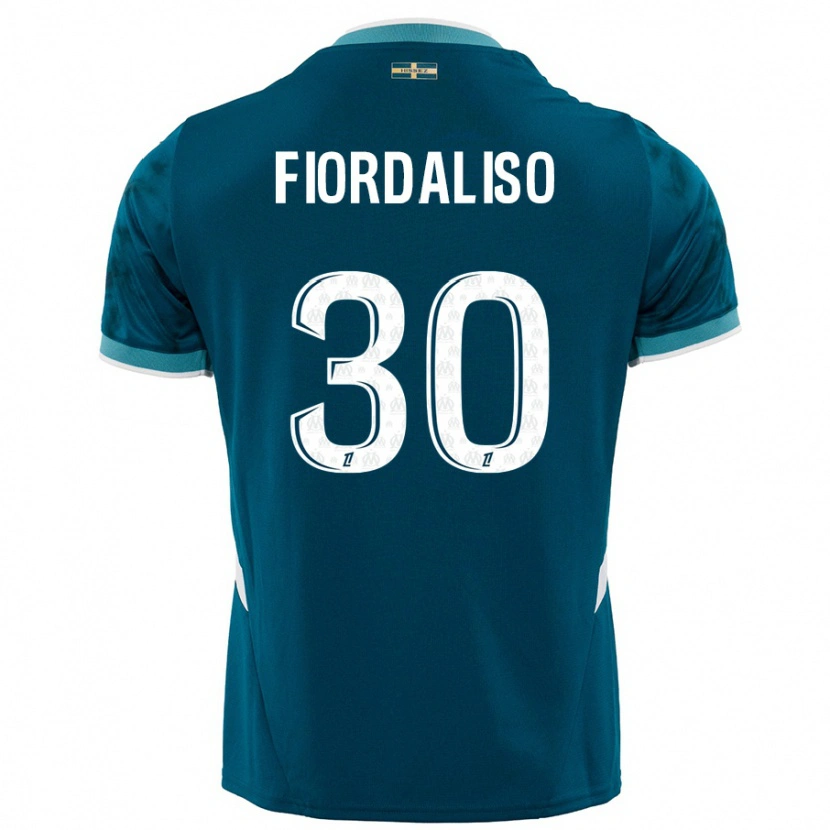 Danxen Niño Camiseta Thelma Fiordaliso #30 Azul Turquesa 2ª Equipación 2024/25 La Camisa