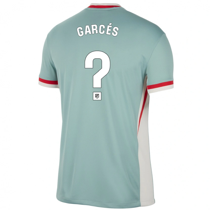 Danxen Niño Camiseta Borja Garcés #0 Beige Claro Azul 2ª Equipación 2024/25 La Camisa