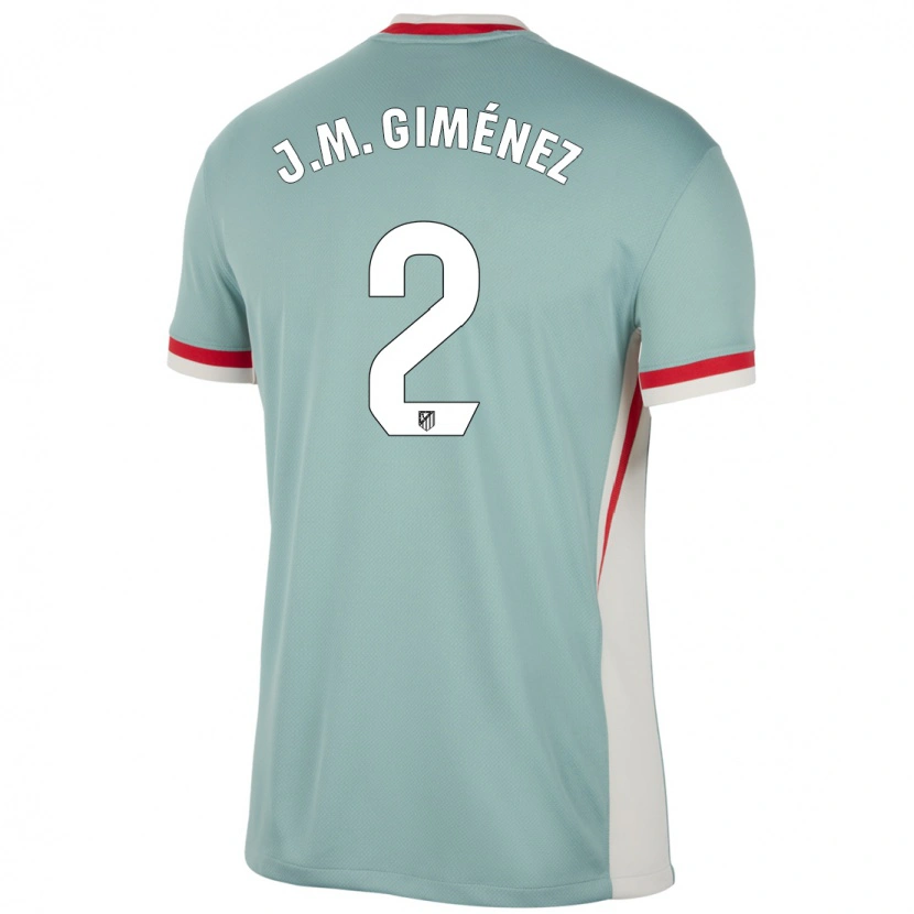 Danxen Niño Camiseta José María Giménez #2 Beige Claro Azul 2ª Equipación 2024/25 La Camisa