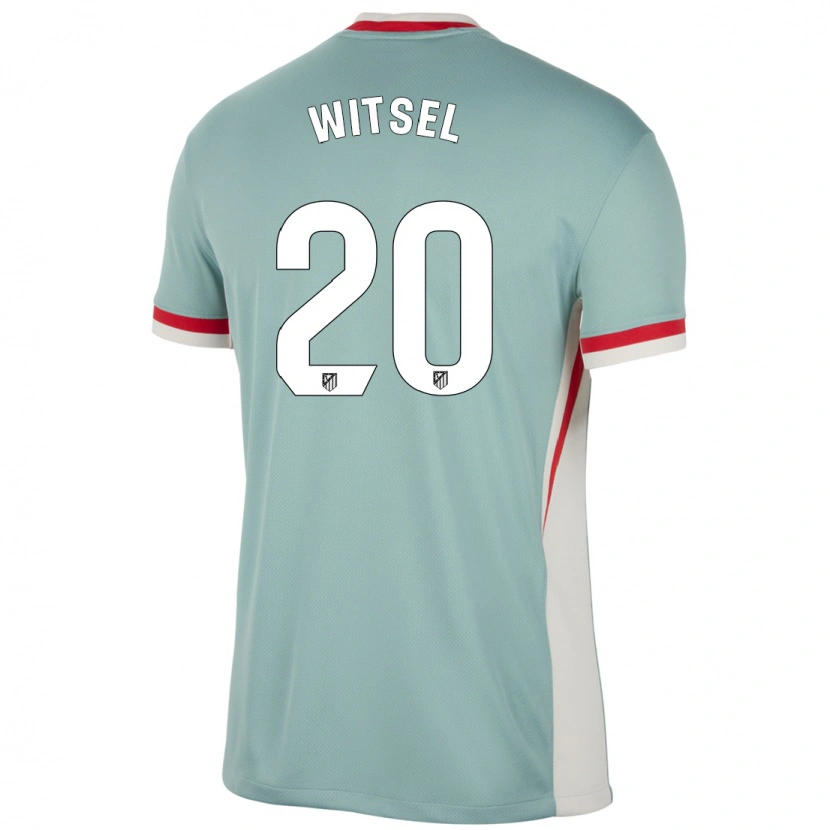 Danxen Niño Camiseta Axel Witsel #20 Beige Claro Azul 2ª Equipación 2024/25 La Camisa