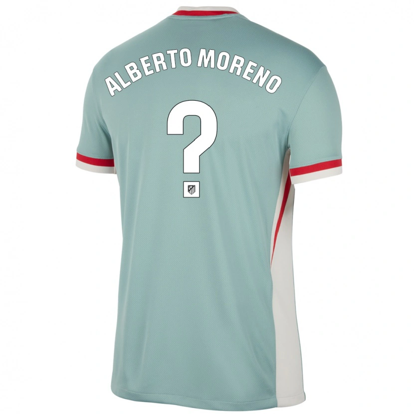 Danxen Niño Camiseta Alberto Moreno #0 Beige Claro Azul 2ª Equipación 2024/25 La Camisa