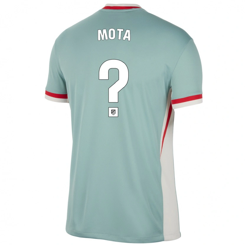 Danxen Niño Camiseta Koke Mota #0 Beige Claro Azul 2ª Equipación 2024/25 La Camisa