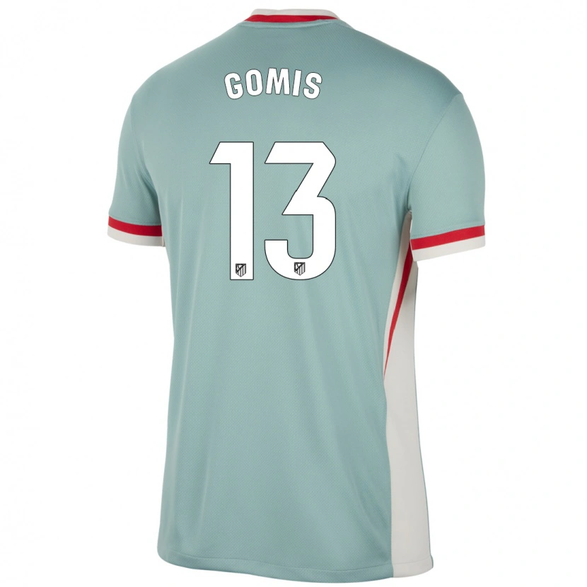 Danxen Niño Camiseta Antonio Gomis #13 Beige Claro Azul 2ª Equipación 2024/25 La Camisa