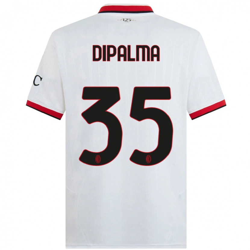 Danxen Niño Camiseta Matteo Dipalma #35 Blanco Negro Rojo 2ª Equipación 2024/25 La Camisa