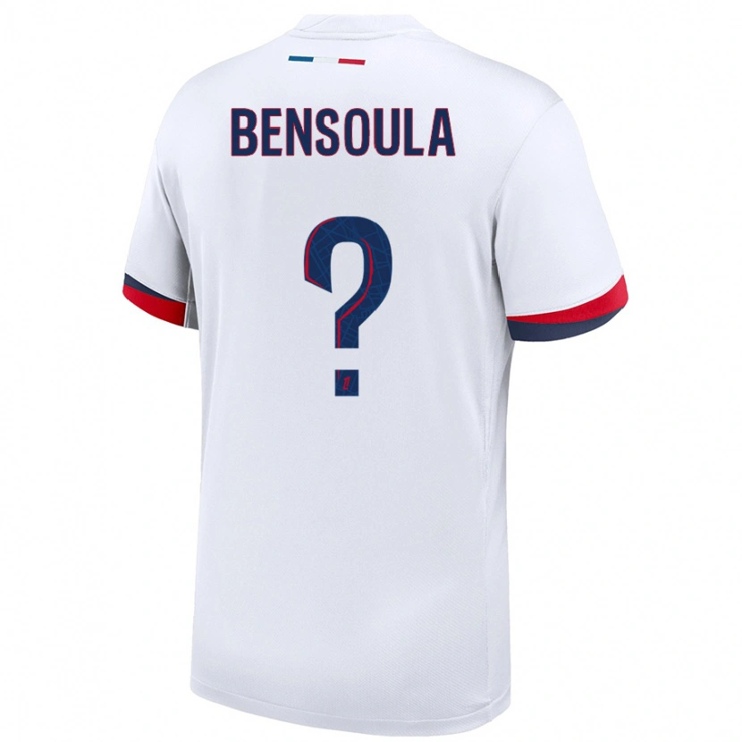 Danxen Niño Camiseta Kamil Bensoula #0 Blanco Azul Rojo 2ª Equipación 2024/25 La Camisa