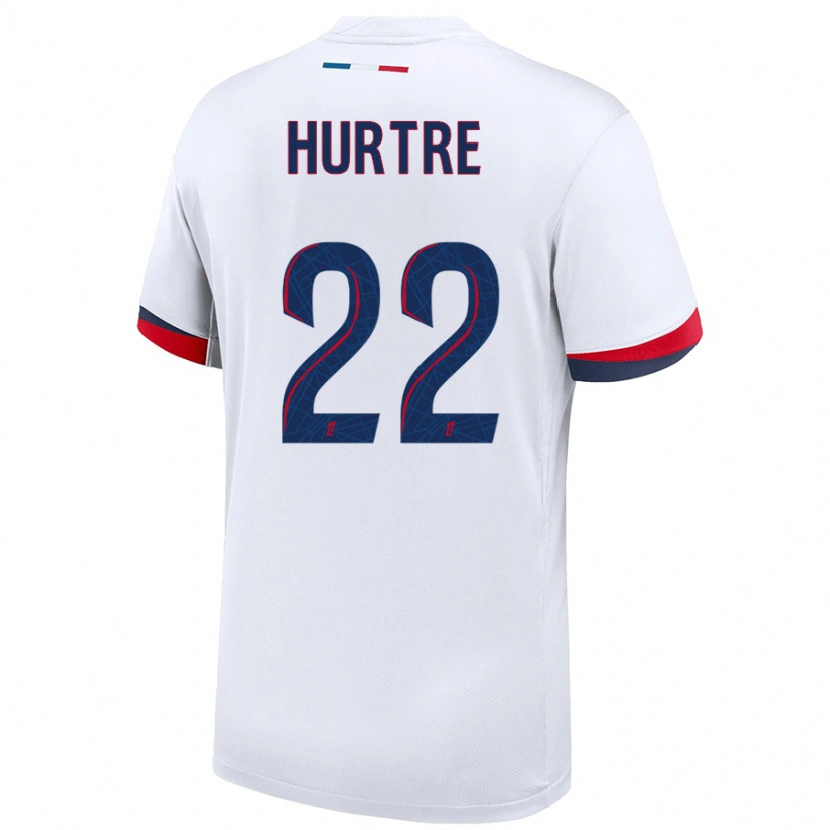 Danxen Niño Camiseta Oceane Hurtre #22 Blanco Azul Rojo 2ª Equipación 2024/25 La Camisa