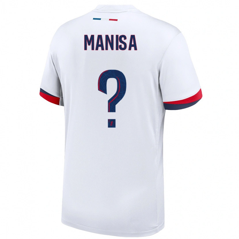 Danxen Niño Camiseta Lenny Manisa #0 Blanco Azul Rojo 2ª Equipación 2024/25 La Camisa