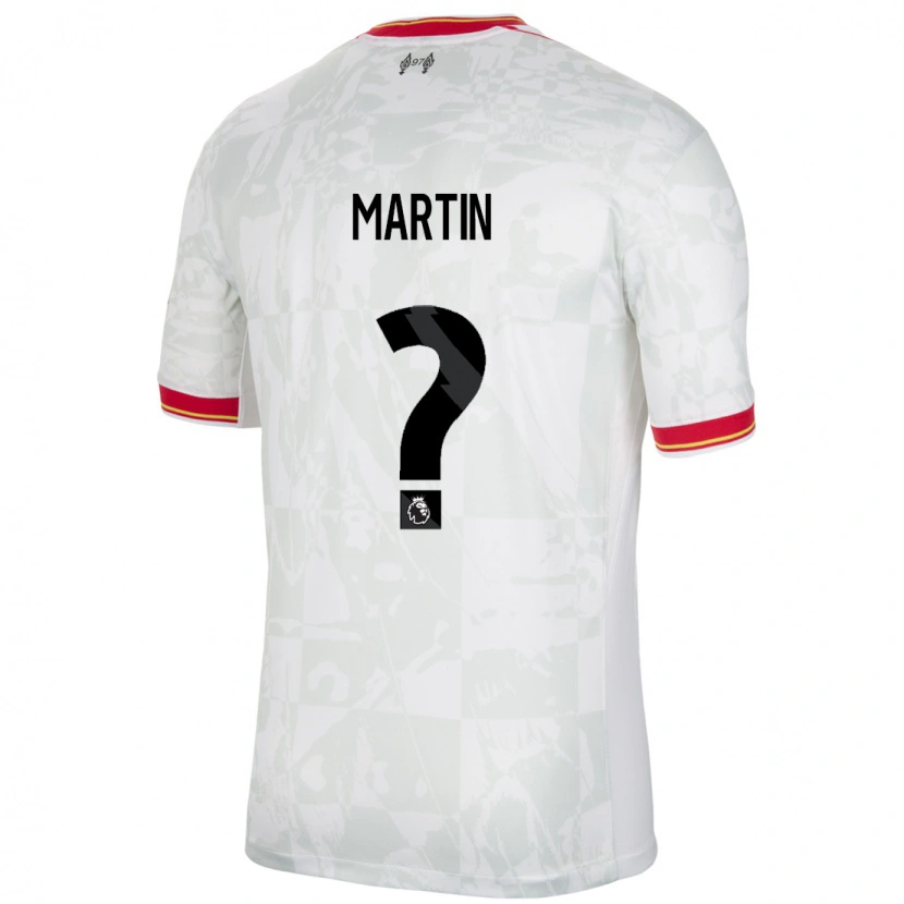 Danxen Niño Camiseta Tyler Martin #0 Blanco Rojo Negro Equipación Tercera 2024/25 La Camisa