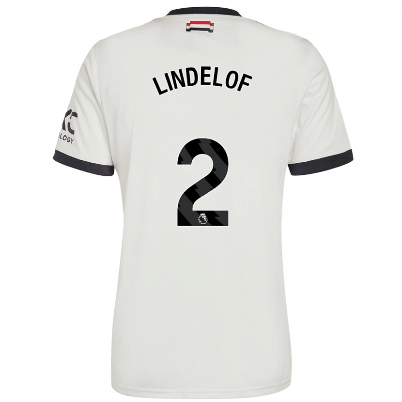 Danxen Niño Camiseta Victor Lindelöf #2 Blanquecino Equipación Tercera 2024/25 La Camisa