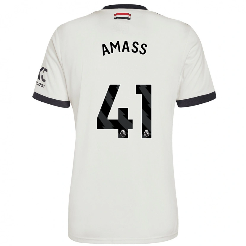 Danxen Niño Camiseta Harry Amass #41 Blanquecino Equipación Tercera 2024/25 La Camisa