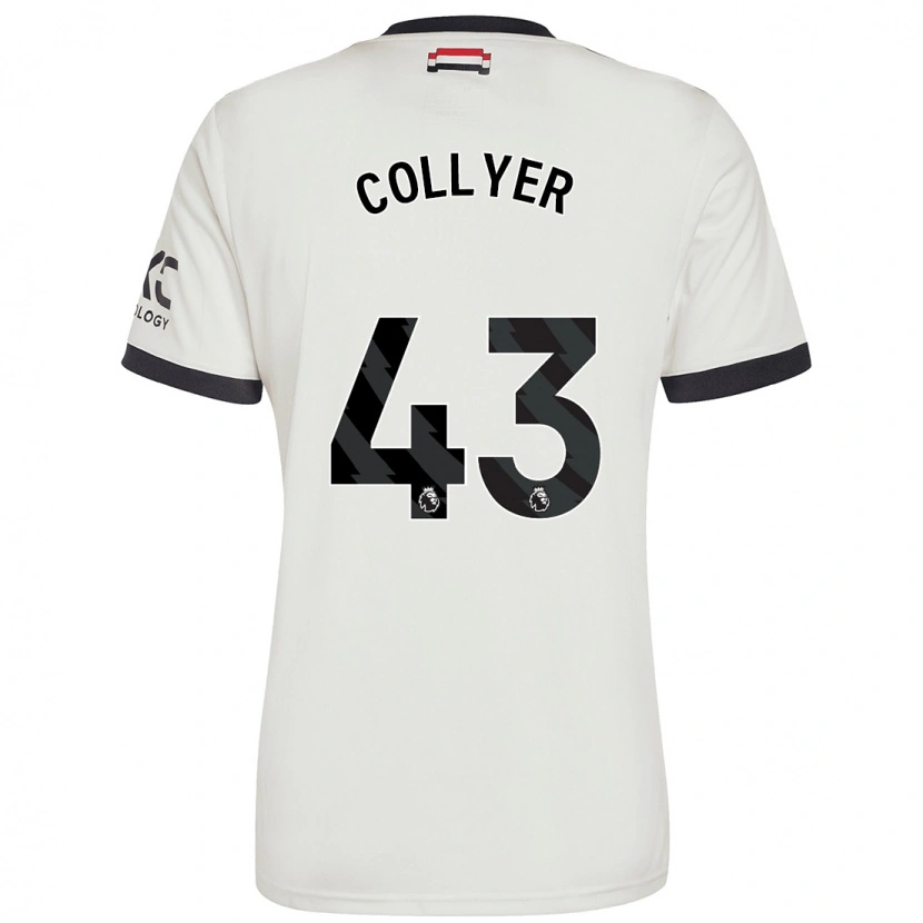 Danxen Niño Camiseta Toby Collyer #43 Blanquecino Equipación Tercera 2024/25 La Camisa