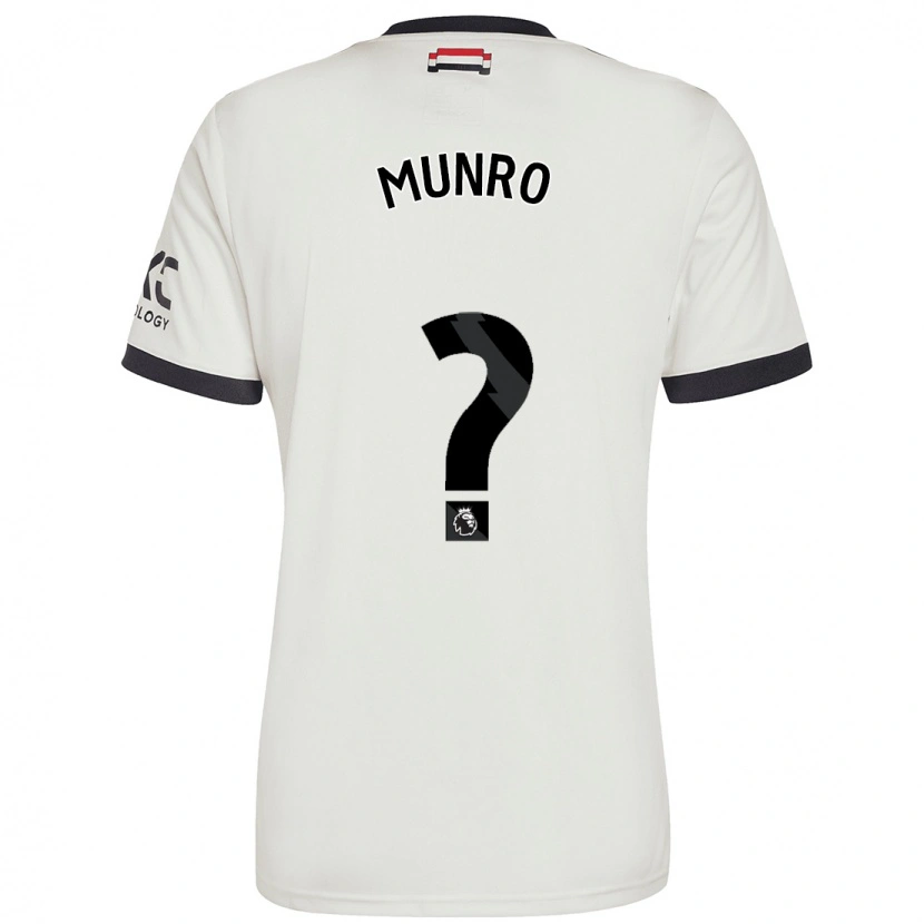 Danxen Niño Camiseta Reece Munro #0 Blanquecino Equipación Tercera 2024/25 La Camisa